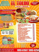 Taqueria El Toldo menu