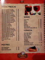 Llois menu