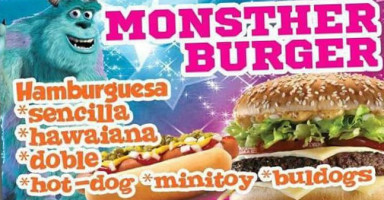 Monsther Burguer's food