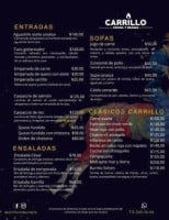 Carrillo Cocina Y Brasas menu