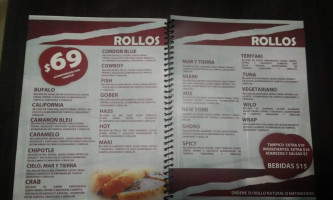 Chipotle Sushi (plaza Paloma) menu