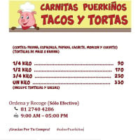 Carnitas Bros. menu