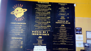 Cheesy Planet Nueva España menu