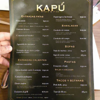 Kapú Steak And Fish menu