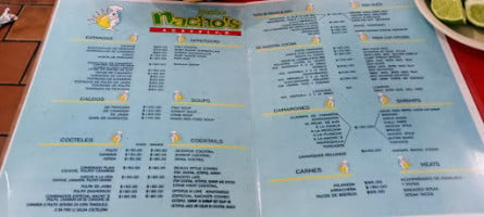 Mariscos Nacho's Acapulco menu