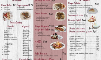 Mi Crepa Del Alma menu