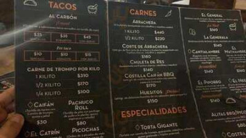 Los Caifan menu