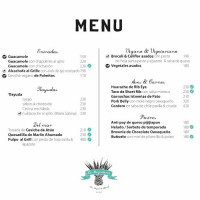 Casa Buen Viaje, México menu