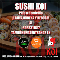 Sushi Koi food