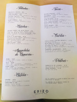 Erizo Cocina Agave menu