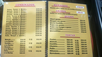 Taqueria Mixes menu