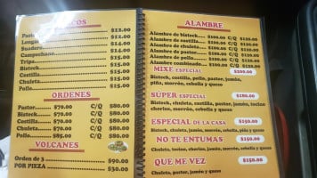 Taqueria Mixes menu