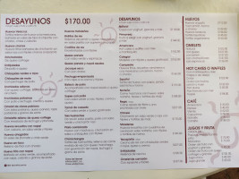 El Secreto menu