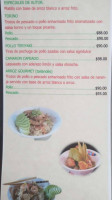 Sushi Thai menu