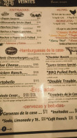 Cuatro Veintes Taps And Kitchen menu