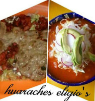 Huaraches Eligio's food