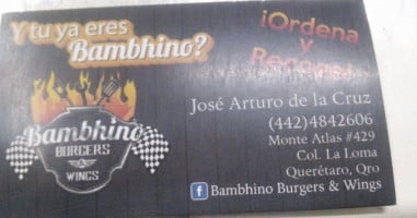 Bambinos Burger inside