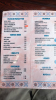 Mentiritas menu