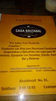 Casa Baizabal food