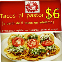 Taqueria El Gran Taco food