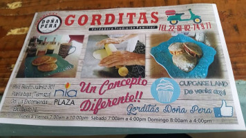 Gorditas Doña Esperanza menu