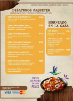 Mesón La Posada menu