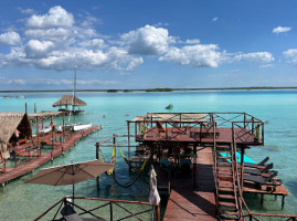 El Búho Lagoon Beach Club Lagoon Bacalar outside