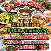 Los Tacos Chidos food