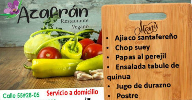 Vegano Azafrán food