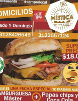 Mistica Burger food