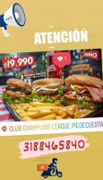 Club Champions League Piedecuesta food