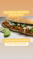 Tortas La Cruda food