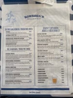 Tortuga's Bar y Bistro menu