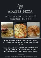 Adobes Pizza food