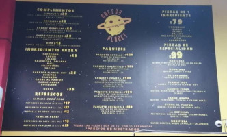 Cheesy Planet menu