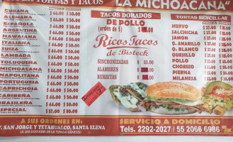 Tortas La Michoacana food