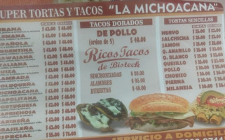 Tortas La Michoacana food