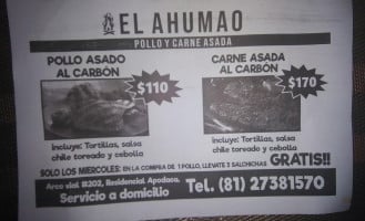 El Ahumao Pollo Y Carne Asada food