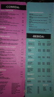 Jaguar Azul menu