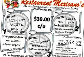 Mexicano's food