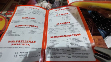 Sr Taco Grill menu