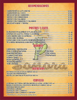 Taquería El Sonora menu