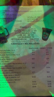 Exótico Habano menu