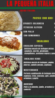 La Pequeña Italia menu