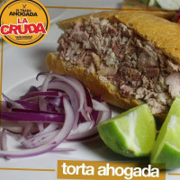 Tortas La Cruda food