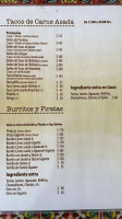 La Brasita menu