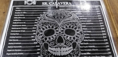 Sr Calavera Drinks And Food menu