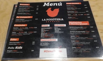 La Polloteria Norte menu