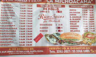 Tortas La Michoacana food