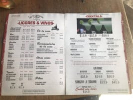 La Esquina Bistro menu